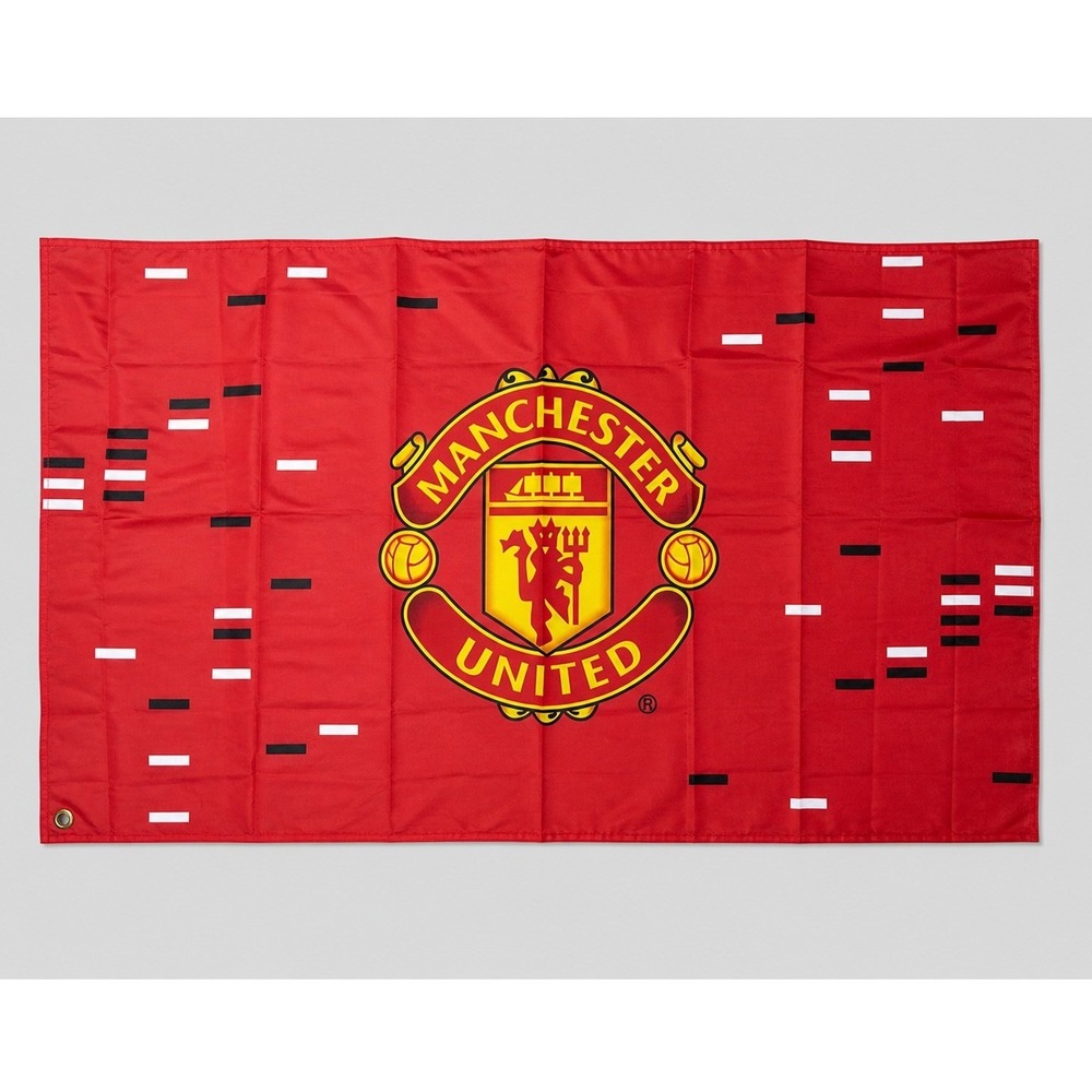 Manchester United FC Red Football Flag Banner Large 3x5 Crest Logo Soccer Decor